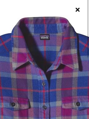 Patagonia Pink, Purple & Blue Plaid Shirt